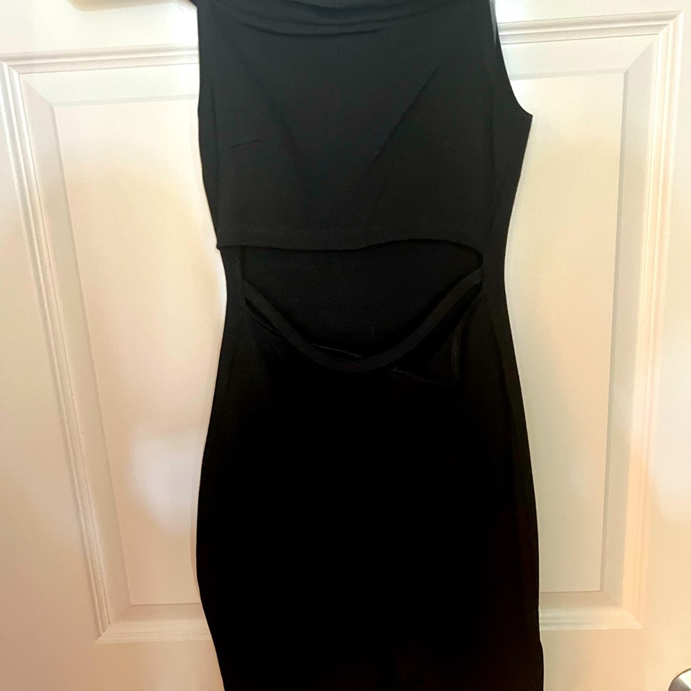 Black cutout dress